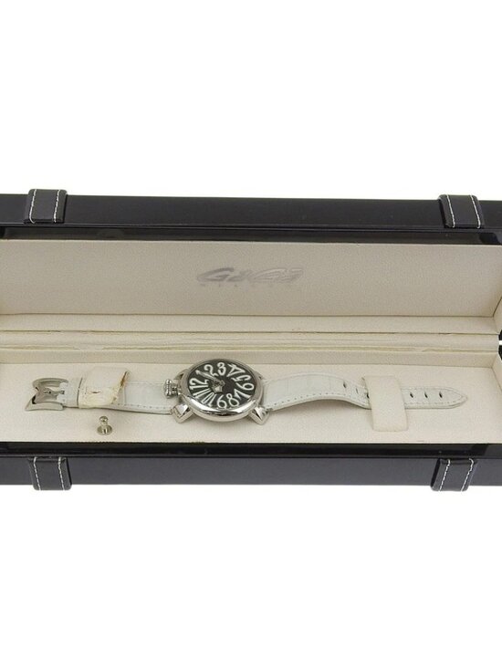 Gaga Milano Manuale 40 Watches 5020 black blackDial Stainless Steel/Emboss... main image 13